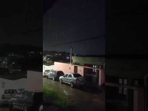 Noite de chuva forte em São Lourenço da Mata-PE