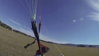 Powered Paraglider Take Off Crash