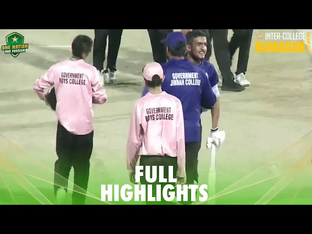 Full Highlights | Govt Jinnah College vs Govt College 36-B Landhi | Inter-College Ramadan T20 Cup 24