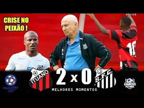 Ituano 2 x 0 Santos - CRISE NO PEIXE ! Melhores Momentos (Completo) Paulista 2020