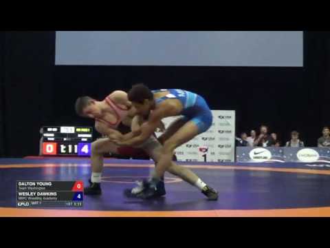 60 RR Rnd 1 - Dalton Young (Team Washington) vs. Wesley Dawkins (MWC Wrestling Academy)