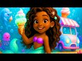 Mermaid Ice Cream Truck ‍ ️ Mermaid Ice Cream Song For Kids Summer Song ️ Tune Tots Song