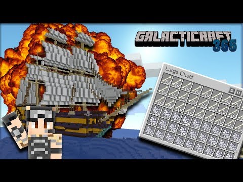 DESTRUÍ um Barco para Conseguir OSSO INFINITO! - Galacticraft 365 - #012