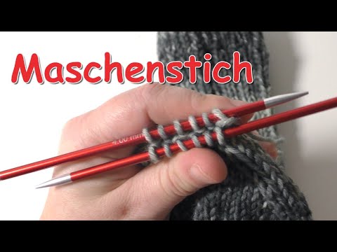 Close the toe of the sock with the mattress stitch.