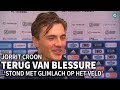 Croon terug van blessure: ‘Ik stond met een glimlach op het veld’