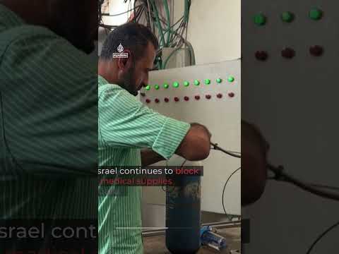Gaza’s hospitals are running out of oxygen as the healthcare system nears collapse | AJ #shorts