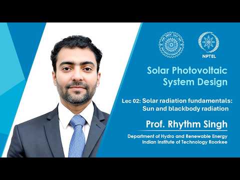 Solar Photovoltaic System Design Promo Video by Prof Rhythm Singh IIT Roorkee