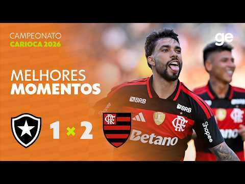 Gols e lances de Botafogo x Flamengo