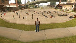 How To Get All The Weapons At The Beginning In Gta San Andreas  (Locations)