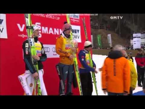 Puchar Świata FIS: Planica(22.03.15) - Dekoracja najlepszej trójki sezonu 2014/2015