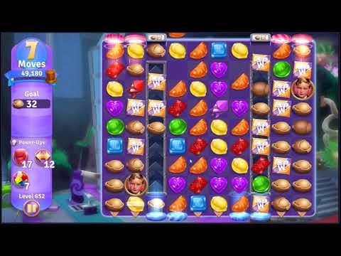 Wonka's World of Candy Level 652 - NO BOOSTERS + FULL STORY 🍫 | SKILLGAMING ✔️