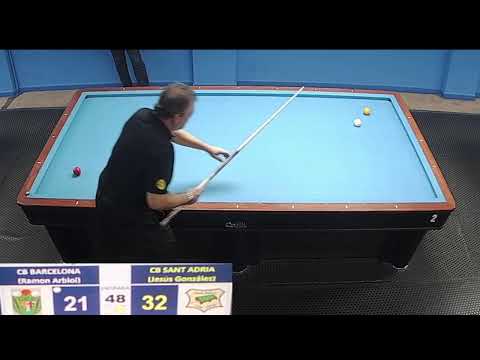 LIGA CATALANA 3 BANDAS 1ª DIV. - SANT ADRIÀ A (J. GONZALEZ) - CB BARCELONA (R. ALBIOL)