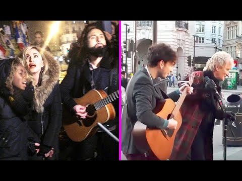 Celebrities Surprising Street Performers By Singing With Them