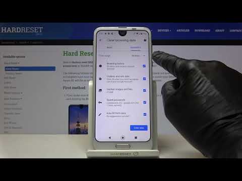 How to Delete Browsing Data on SHAPR Aquos R2 - Clear Browser