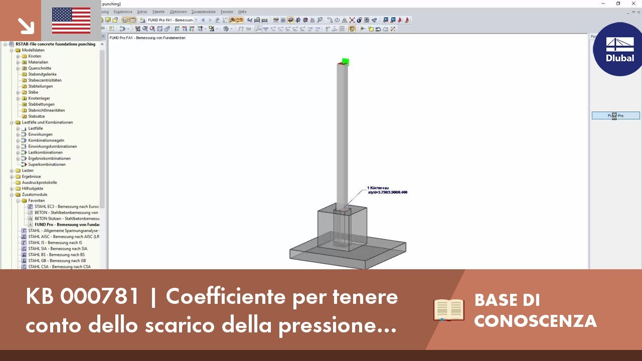 KB 000781 | Coefficiente per tenere conto dello scarico della pressione del suolo