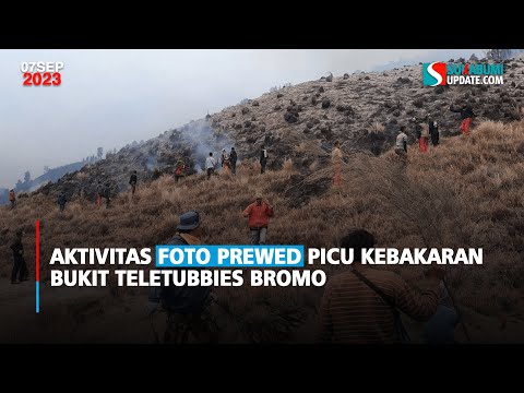 Aktivitas Foto Prewed Picu Kebakaran Bukit Teletubbies Bromo