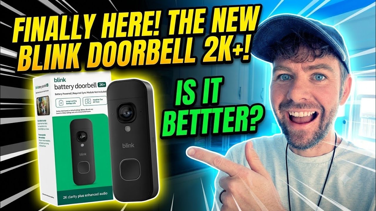 Blink Battery Doorbell 2K+ (newest model) — Wireless video doorbell