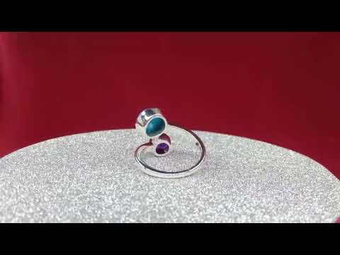 Female 92.5 silver finger rings, weight: approx 3.450 gms