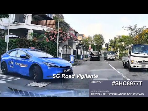 5feb2026  Jalan Ishak #SHC8977T comfort taxi toyota prius fail to give way at stop line