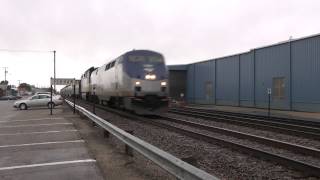 preview picture of video 'Amtrak 93 East [train no. 8] at Perham, MN'