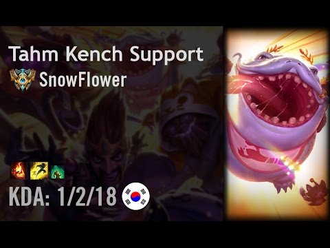 Tahm Kench Support vs Trundle - SnowFlower - KR Challenger Patch 6.7