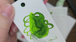 Bobtail Squid Green Ink Review Anderillium Fountain Pen Ink