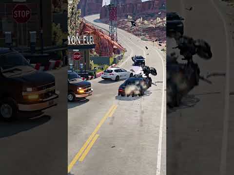 Realistic Highway Car Crashes #147