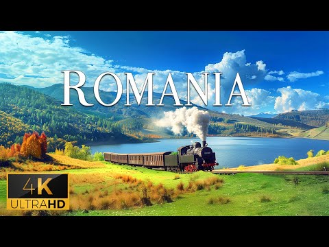 FLYING OVER ROMANIA (4K Video UHD) - Calming Piano Music With Beautiful Nature For Stress Relief