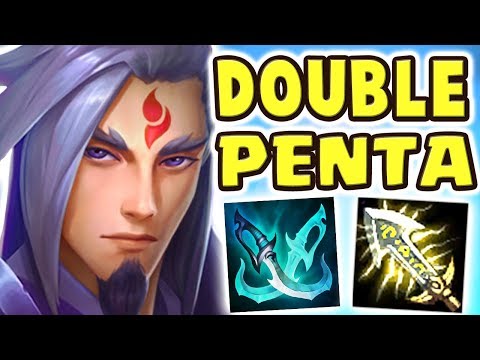 DOUBLE PENTAKILL MASTER YI FACE REVEAL! NEW SKIN ETERNAL SWORD YI JUNGLE | BEST SKIN EVER Nightblue3