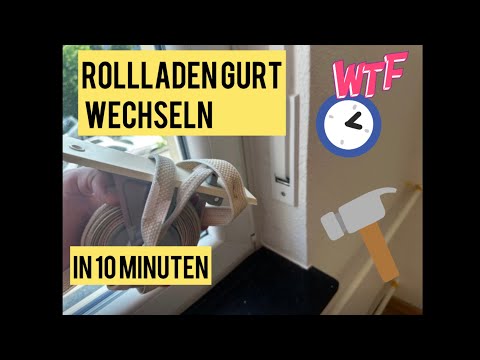 Rollladen Gurt / Gurtwickler wechseln / austauschen in 10 Minuten