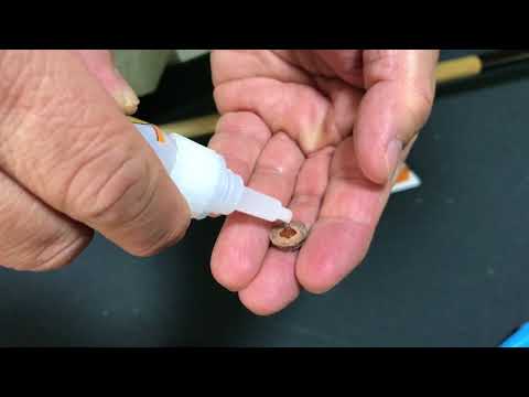 How We Glued a Detached Pool / Cue Stick Tip