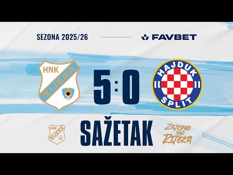 Rijeka - Hajduk 5:0, sažetak, 14. kolo (2025./2026.)