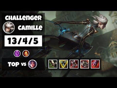 Camille vs Irelia NA Challenger TOP (13/4/5) - v11.17