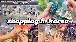 shopping in korea vlog 🇰🇷 skincare & makeup haul 🍑 collagen jelly mist & more!