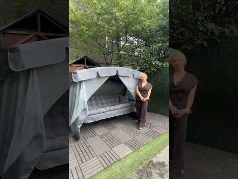 Садові Гойдалки Феліція Сірі Розкладні #качели