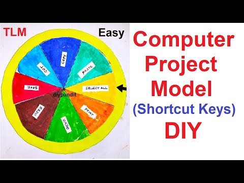 Computer Project Working Model - Computer Keyboard Shortcut keys | DIY pandit