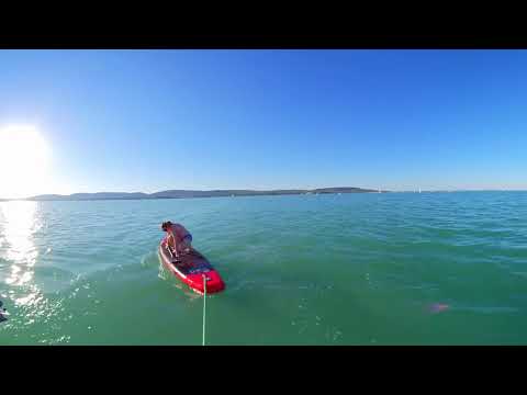 Paddle Yoga Balaton lake Hungary 360 VR 4K 2019