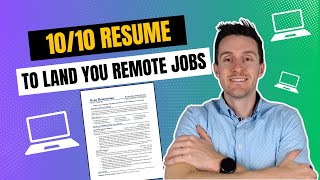How to Write a Resume for Remote Jobs: Resume for Applying to Remote Jobs (10/10 example)