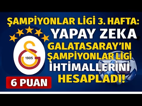 Ş.Ligi 3. Hafta: Yapay Zekâ, Galatasaray’ın Şampiyonlar Ligi İhtimallerini Yeniden Hesapladı!