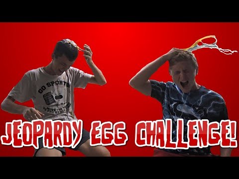 IT FEELS LIKE SNOT! | Jeopardy Egg Challenge!