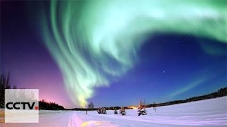 Aurora Borealis light up sky 30km from the Arctic Circle