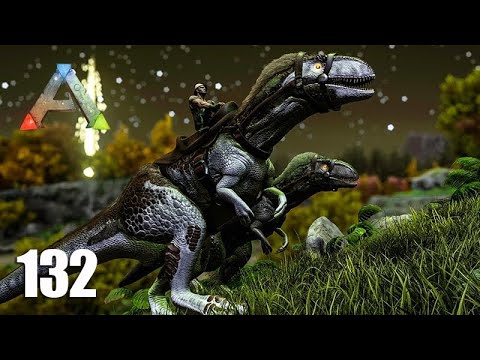 Caçando com os MEGALOSSAUROS DE NOITE -  ARK Ragnarok - Ep 132