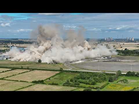8 cooling towers blowdown at Cottam Notts