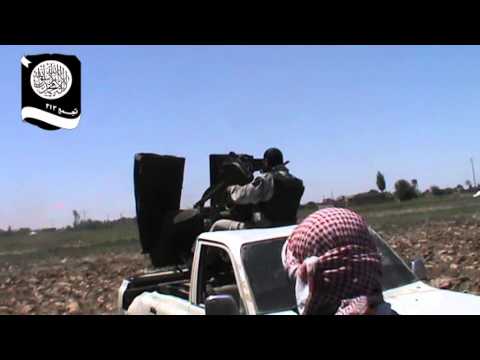 استهداف مقرات تنظيم داعش بالرشاشات الثقيلة من قبل جيش الإخلاص في ريف دير الزور الشرقي