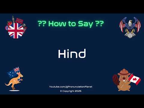 🦙 🌍 How to Pronounce Hind? (CORRECTLY) | Pronunciation Planet