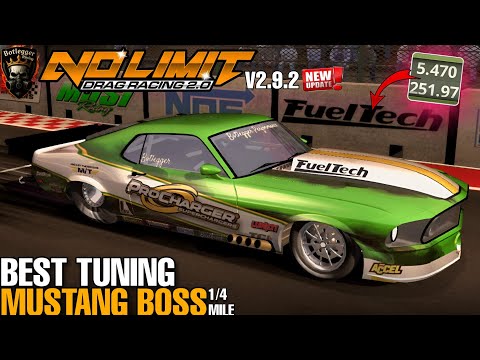 Latest Tune Mustang Boss 5.4 second in 1/4 mile no limit drag racing 2 V2.9.2