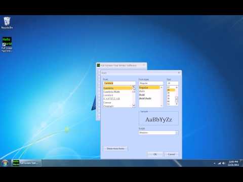 Full Screen Text Writer Software
