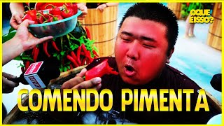 CONCURSO DE QUEM COME MAIS PIMENTA EM TINA DE GELO