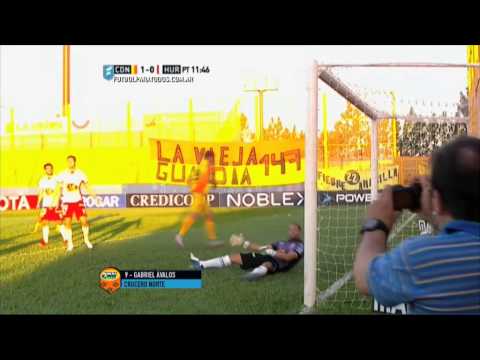 Gol de Ávalos. Crucero 1 - Huracán 0. Fecha 19. Primera Divisón 2015. FPT.