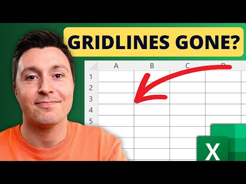 Show Gridlines in Excel (Works Every Time)